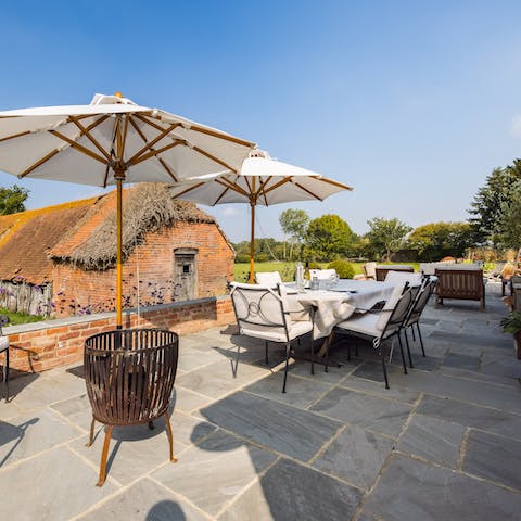 Dine alfresco under the stars