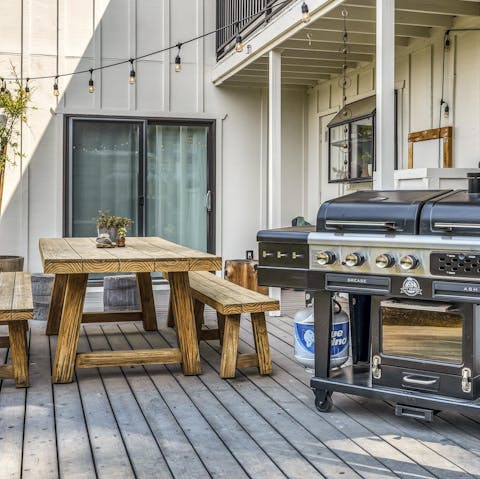 Fire up the barbecue and organise delicious alfresco feasts
