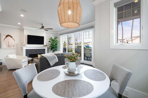 Gather around the dining table for a sociable meal