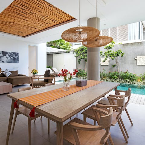 Have the private chef serve up some Indonesian culinary delights