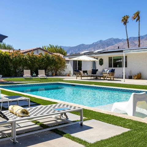 Stay poolside and soak up the Cali rays and canyon vistas