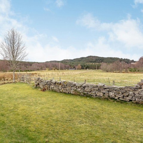 Take in the beautiful vistas over the Scottish countryside from the garden