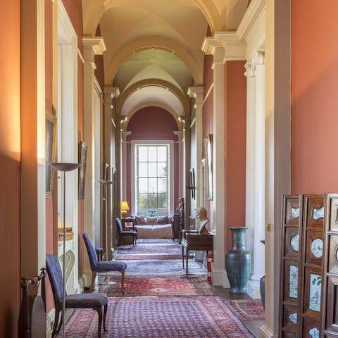 Strut down the historic hallways admiring the original features