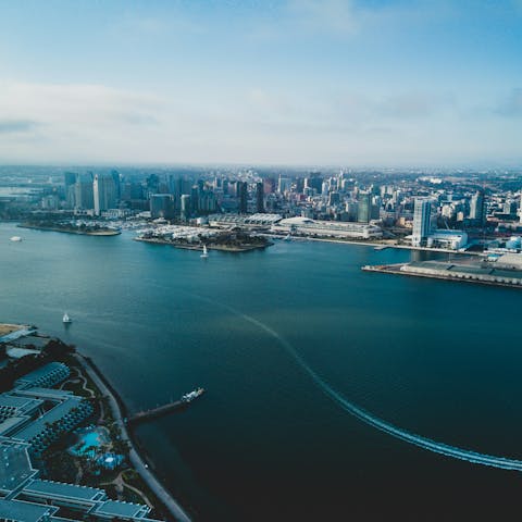 Stay in the Marina district, close to San Diego Bay