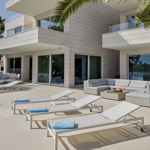 Work on your tan on the terrace