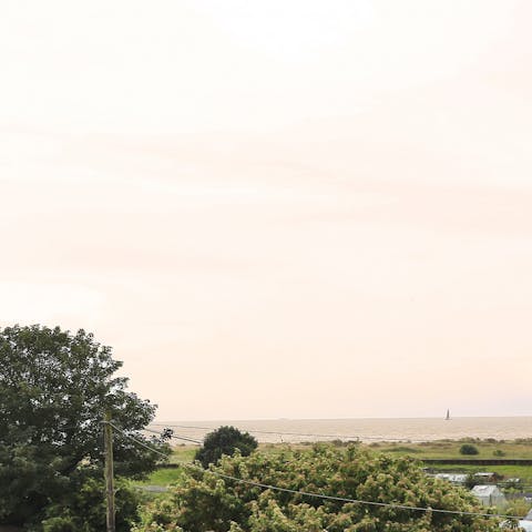 Gaze out to sea from four of the bedrooms