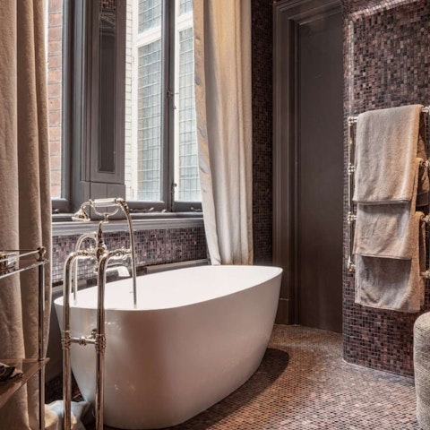 Feel at complete bliss while taking a soak in the tub