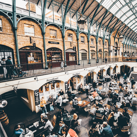 Go for dinner in Covent Garden, a twenty-minute stroll from this home