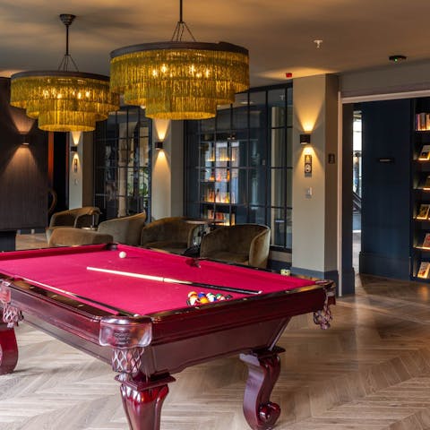 Switch off with light-hearted fun in the shared games room
