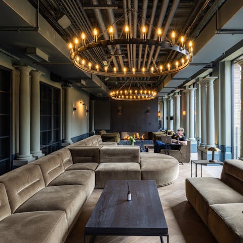 Relax or catch up on work in the communal living space