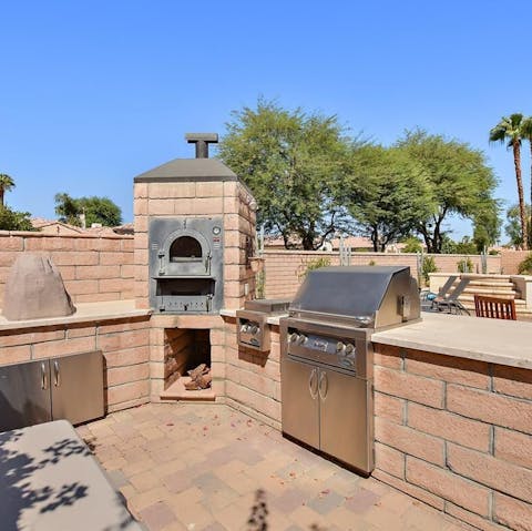 Fire up the grill and treat yourself to an American barbecue for lunch