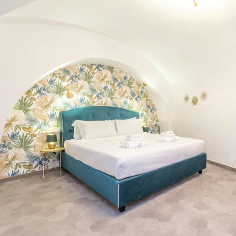 Rest your weary feet after a long day of sightseeing in the cosy bed