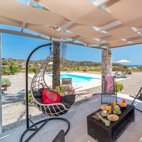 Hang out on the patio as local produce sizzles on the barbecue