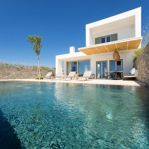 Take a refreshing dip in the sparkling pool on hot days