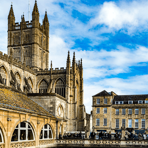 Take a walking tour of Bath – the city centre is just a ten-minute stroll