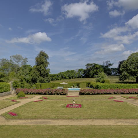Walk in the beautiful gardens