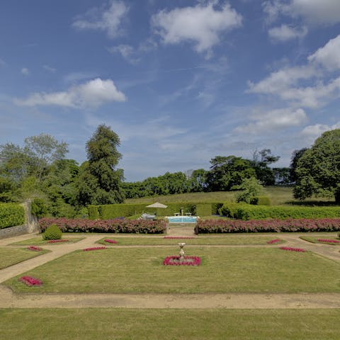 Walk in the beautiful gardens