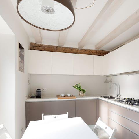 Prepare ossobucco in the modern kitchen