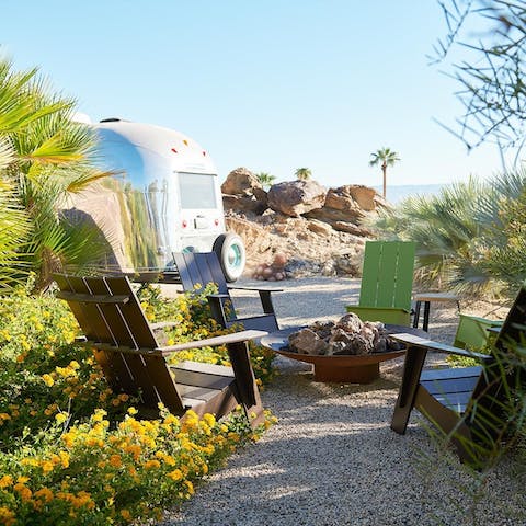Swap stories around the fire pit