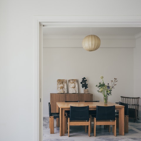 Enjoy sit-down meals in the stylish dining area