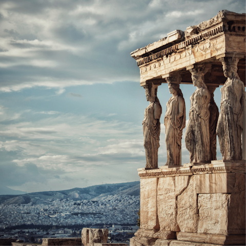 Visit the Acropolis of Athens, a short trip away on public transport
