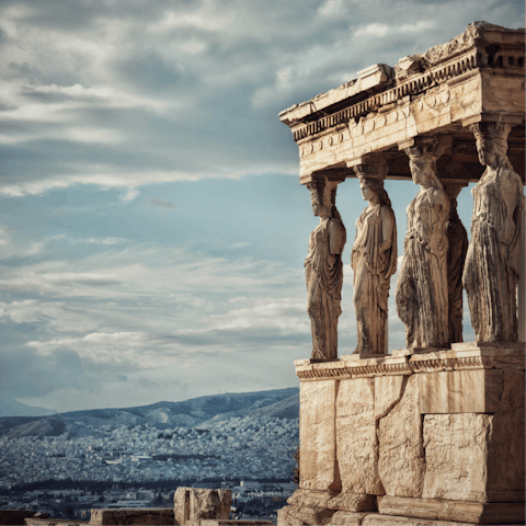 Visit the Acropolis of Athens, a short trip away on public transport