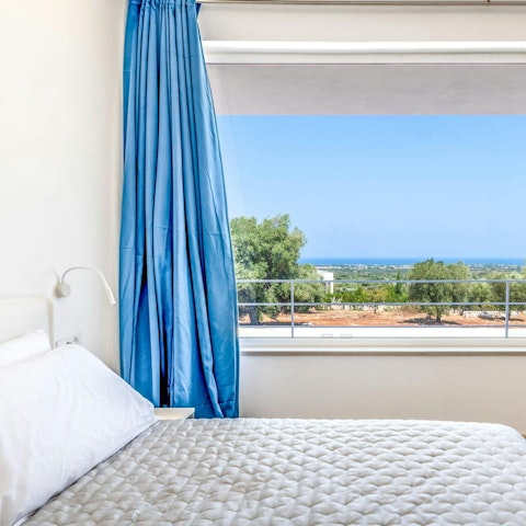 Wake up to sea views in the comfortable bedrooms