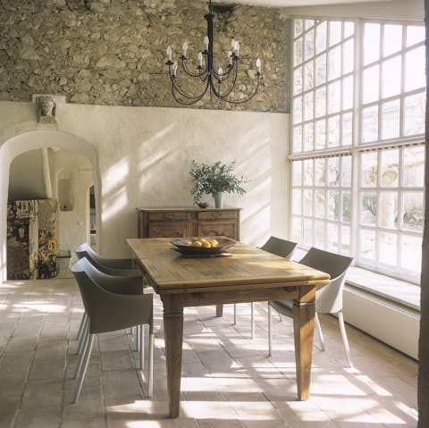 Dine in an elegant space that was once an art studio