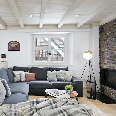 Light the fire and curl up on the sofa for a movie night