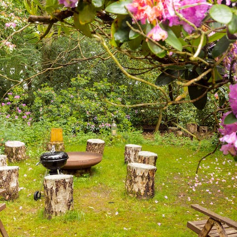 Explore the gardens, go for long walks and gather round the fire