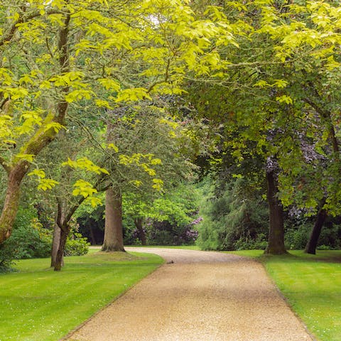 Enjoy an idyllic retreat from this home at the base of the Surrey Hills