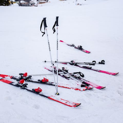 Hit the slopes, just 100m away