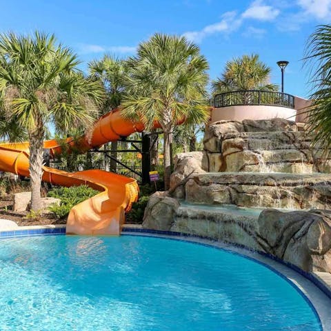 Switch it up with a swim in the communal pool