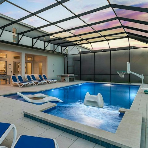 Unwind with a leisurely swim in the private pool