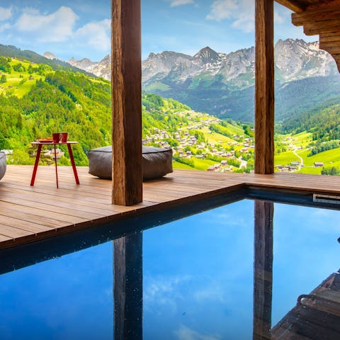 Be inspired by incredible views while swimming in the pool