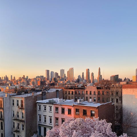 Stay on a peaceful tree-lined block in Carroll Gardens