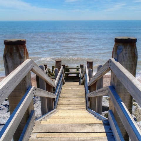 Head down to the water for a swim in the sea