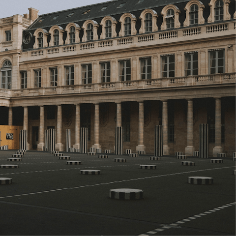 Visit the grand Palais Royal – it’s within walking distance