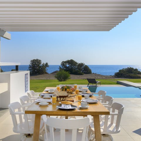 The perfect spot for eating in the open air