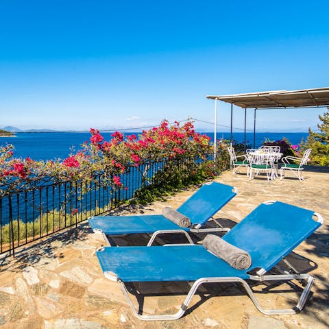 Settle down on the sun-drenched terrace with your holiday read