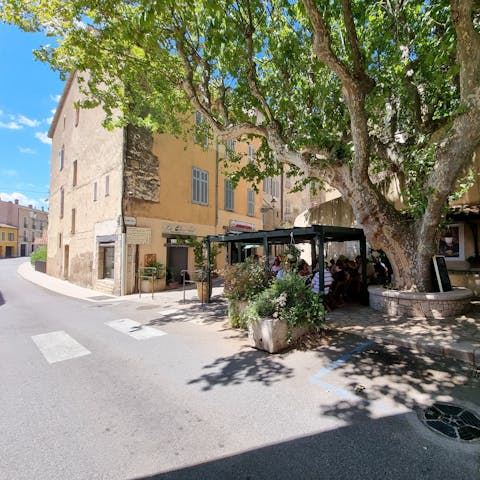 Explore the winding streets and surrounding scenery of Seillans