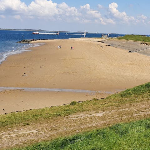 Head to sandy Wemeldinge beach – just a twenty-minute walk