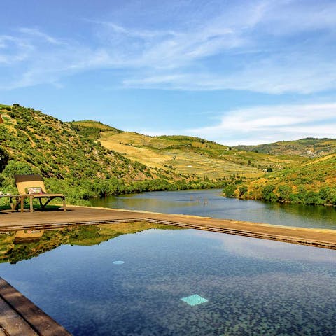 Take a refreshing dip amidst the nature in the private swimming pool