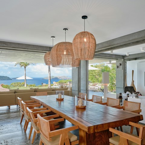 Share long lunches with the sea spread before you