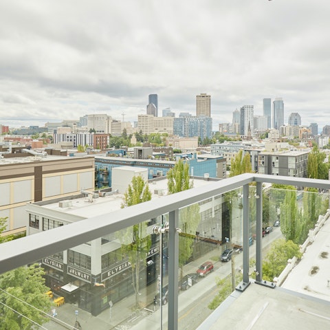 Enjoy an evening beer outside on the private balcony