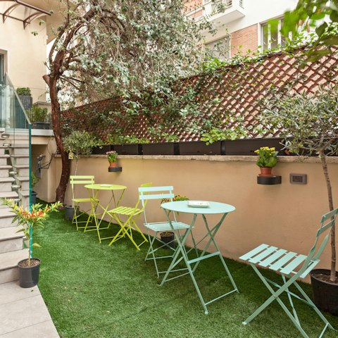 Enjoy an aperitivo on the terrace