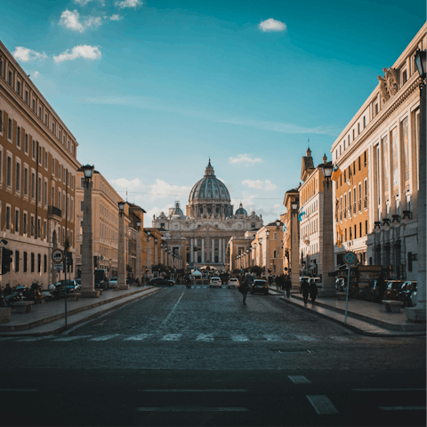 Explore the elegant boulevards of the Prati neighbourhood