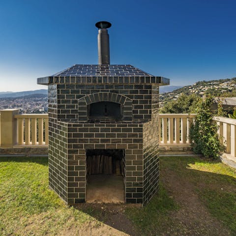 Fire up the outdoor pizza oven
