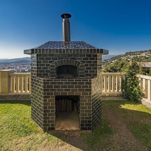 Fire up the outdoor pizza oven