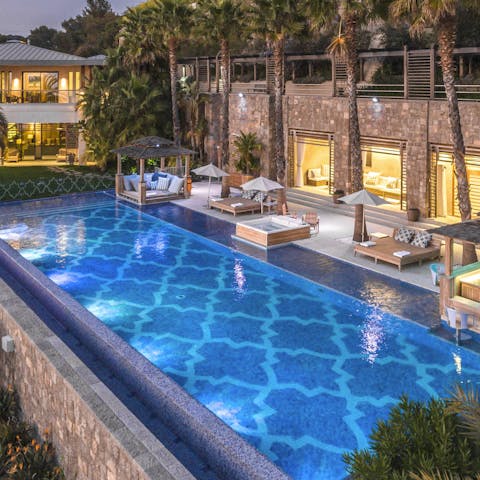 Cool off in the infinity pool